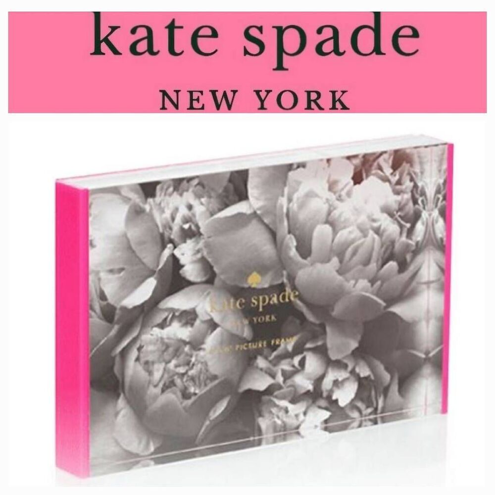 Kate Spade New York Shocking Pink Acrylic 4 x 6 Photo Frame